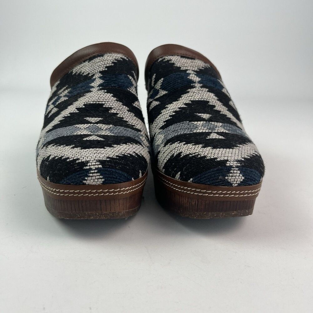 Korks Lori Aztec western Platform Clogs Size 10 shoe festival boho - Picture 9 of 14